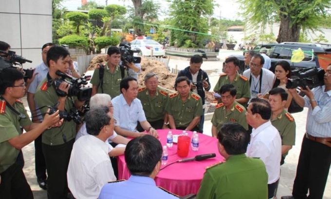 Bộ trưởng Trần Đại Quang trực tiếp xuống hiện trường chỉ đạo phá án